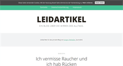 Desktop Screenshot of leidartikel.de